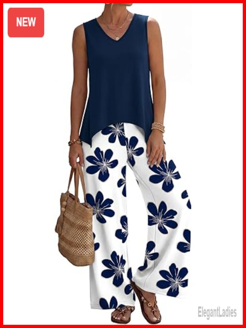 Two Piece Lounge Set - Wide Leg Pants Set - Vacation Outfit - Buttery Soft